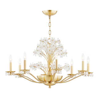 Beaumont Chandelier Aged Brass