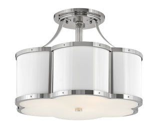 Chance Medium Semi-flush Mount in Polished Nickel