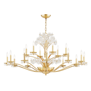 Beaumont Chandelier with Aged Brass Finish