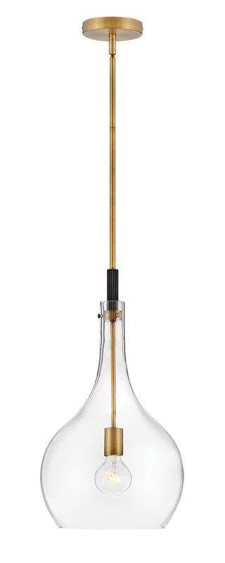 Ziggy Medium Pendant in Heritage Brass