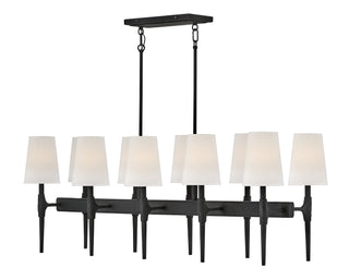 Beaumont Medium Ten Light Linear in Black