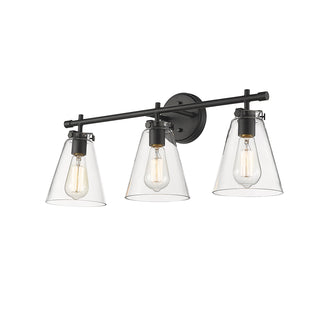 Aliza 3-Light Vanity Matte Black