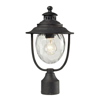 Searsport 15'' High 1-Light Outdoor Post Light - Weathered Charcoal