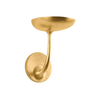 TAORMINA Wall Sconce with VINTAGE GOLD LEAF Finish