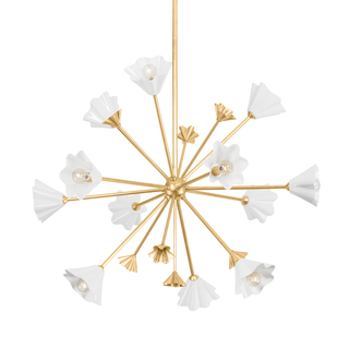 Julieta Chandelier VINTAGE GOLD LEAF