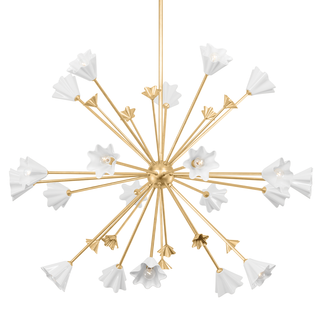 Julieta Chandelier VINTAGE GOLD LEAF