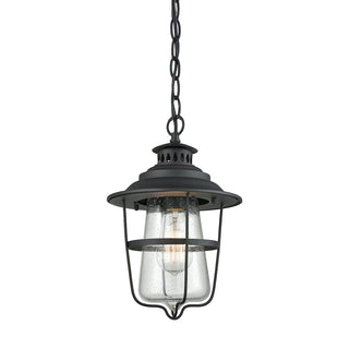 San Mateo 8'' Wide 1-Light Outdoor Pendant - Textured Matte Black