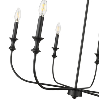 Savanne 6-Light Chandelier Ceiling Light Matte Black