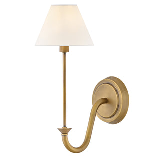 Greta Medium Single Light Sconce in Heritage Brass