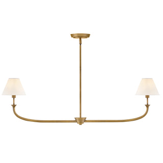 Greta Medium Two Light Linear in Heritage Brass