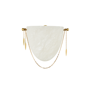 Fabriano Wall Sconce In VINTAGE POLISHED BRASS Finish
