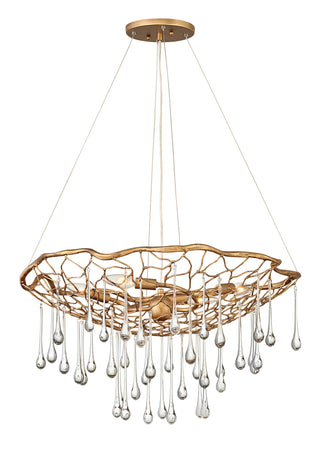 Laguna Medium Single Tier Chandelier In Gold Finish