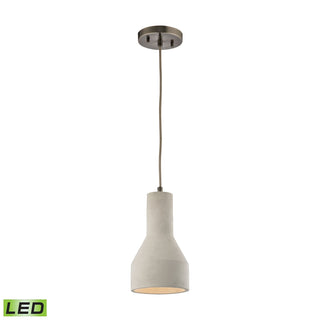 Urban Form 6'' Wide 1-Light Mini Pendant - Black Nickel