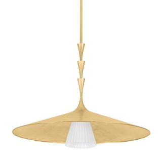 VAILS GATE Pendant with Vintage Gold Leaf Finish