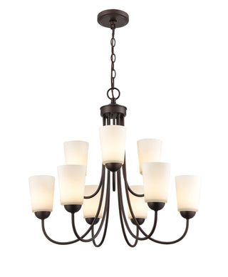 Ivey Lake 9-Light Chandelier Ceiling Light Rubbed Bronze