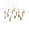 Glace Mirror 15-Light Linear Multi-Drop Pendant