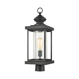 Minersville 23'' High 1-Light Outdoor Post Light - Matte Black