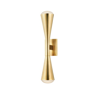 BARCELONA Wall Sconce In Vintage Brass Finish