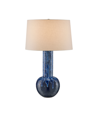 Kelmscott Blue Gourd Table Lamp