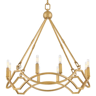 Leona Medium Chandelier In Gold Finish