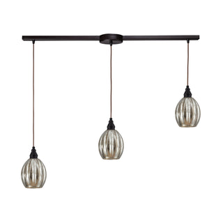 Danica 36'' Wide 3-Light Pendant - Oiled Bronze