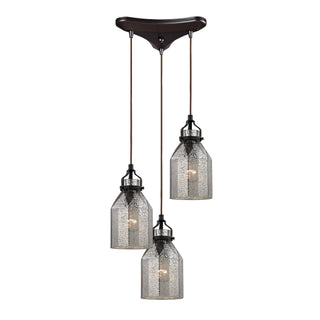 Danica 10'' Wide 3-Light Pendant - Oil Rubbed Bronze