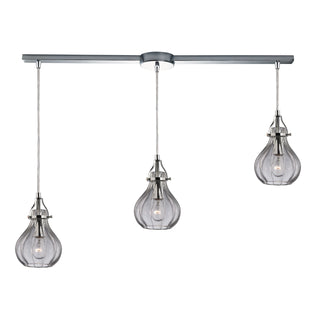 Danica 36'' Wide 3-Light Pendant - Polished Chrome