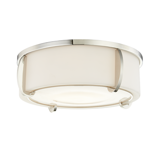 Talon Flush Mount with Polished Nickel Finish