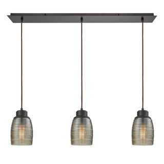 Muncie 36'' Wide 3-Light Pendant - Oil Rubbed Bronze