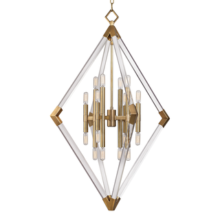 Lyons Chandelier Aged Brass