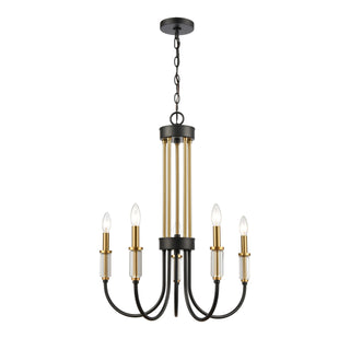 Glendon 22'' Wide 5-Light Chandeliers - Matte Black