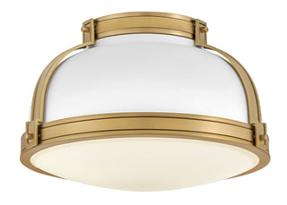 Barton Medium Flush Mount In White Finish