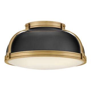 Barton Medium Flush Mount in Black