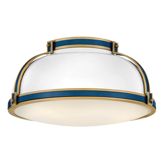 Barton Medium Flush Mount in Gloss White