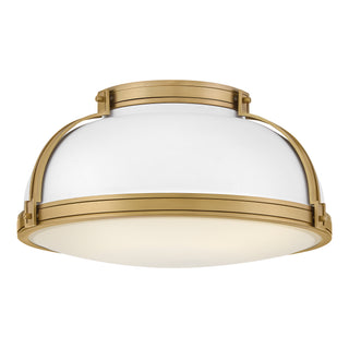 Barton Medium Flush Mount in Matte White