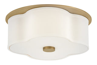 Delaney Medium Flush Mount In Light Brass Finish