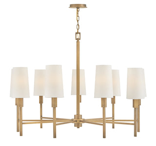 Fenwick Large Chandelier In Light Brass Finish