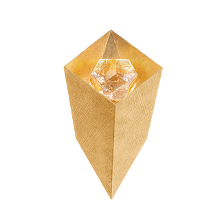 CONCH Wall Sconce In Vintage Gold Leaf Finish