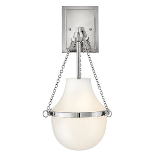 Collins Medium Single Light Sconce in Polished Nickel