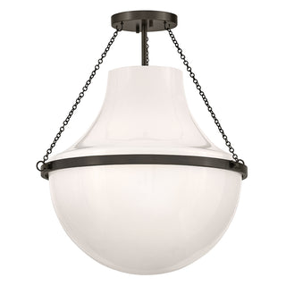 Collins Medium Semi-Flush Mount in Black Oxide