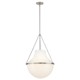 Collins Large Pendant in Polished Nickel
