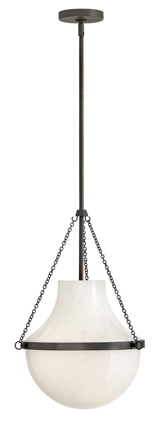 Collins Medium Pendant In Black Finish