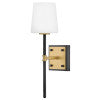 Saunders Medium Sconce in Black