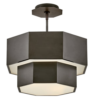 Facet Medium Convertible Flush Mount in Black Oxide