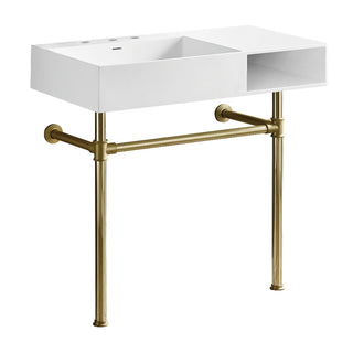 Aurelius 36.63 Inch Console Sink in White