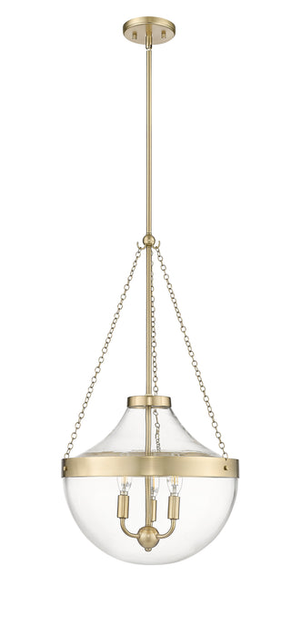 Clarra 3-Light Pendant light Modern Gold