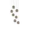 Giro 7-Light Round Multi-Drop Pendant