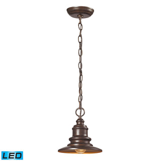 Marina 8'' Wide 1-Light Outdoor Pendant - Hazelnut Bronze