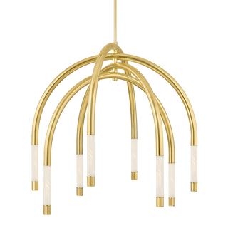 ZEME Chandelier In VINTAGE POLISHED BRASS Finish