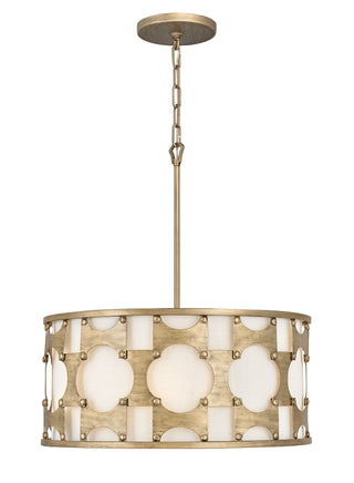 Carter Small Drum Chandelier in Burnished Gold